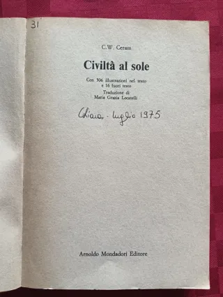 Libro civiltà al sole.