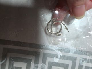 Pendientes aro  plateados