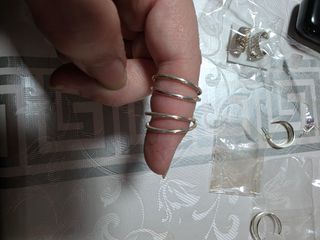 Pendientes aro  plateados