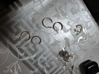 Pendientes aro  plateados