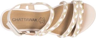 Sandalias cuña Chattawak Beige Talla 40