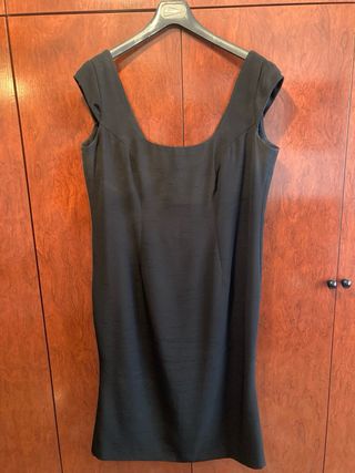 Conjunto chaqueta y vestido negro y blanco