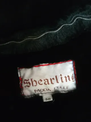 Montone vintage uomo in pelle verde Tg L