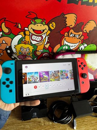 Nintendo Switch Azul Rojo Con accesorios original