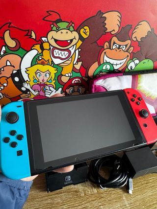 Nintendo Switch Azul Rojo Con accesorios original