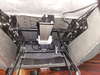 Butaca reclinable alzador gris