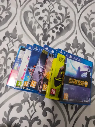 PS4 Pro + Guitarra + Juegos