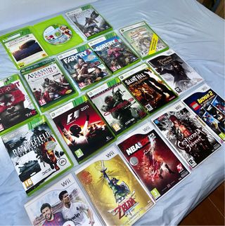 Lote Juegos Wii y Xbox 360