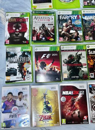 Lote Juegos Wii y Xbox 360