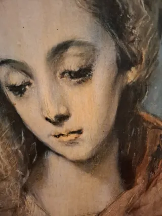 Cuadro antiguo 55×40marco madera