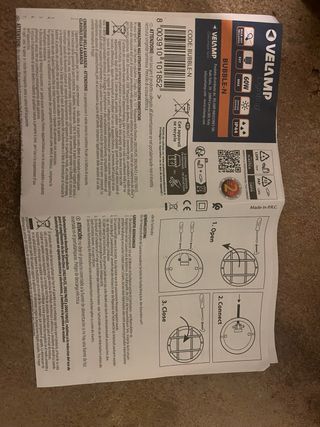 Aplique de pared VELAMP E27