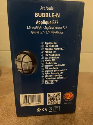 Aplique de pared VELAMP E27