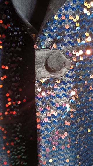 Blazer de lentejuelas multicolor