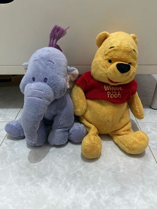 Lote peluches Disney: Pooh e Ígor