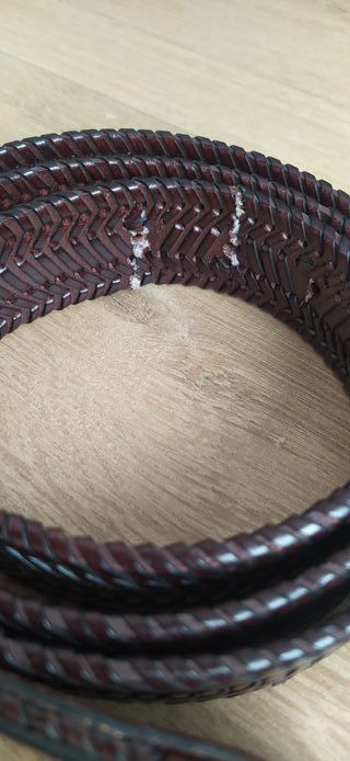 Cinturón Nautica trenzado marrón