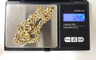 Cadena Diseño de oro de 18k, 12.45 g, 45 cm.