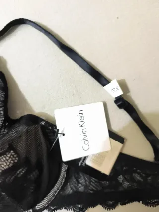 Sujetador Calvin Klein Negro Encaje