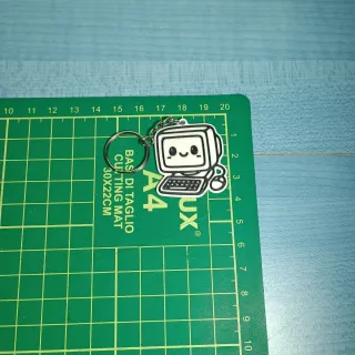Portachiavi computer kawaii