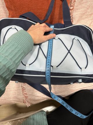 Bolsa de deporte Davidoff azul y gris