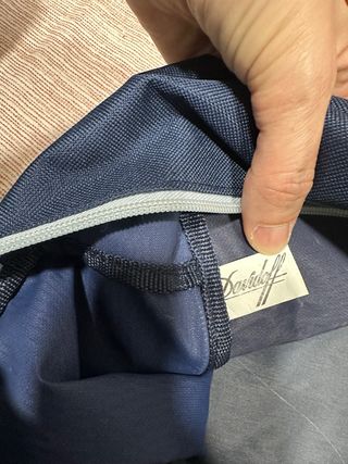 Bolsa de deporte Davidoff azul y gris