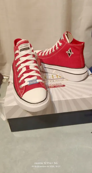 Skechers Cordova Classic Zapatillas Mujer Rojas