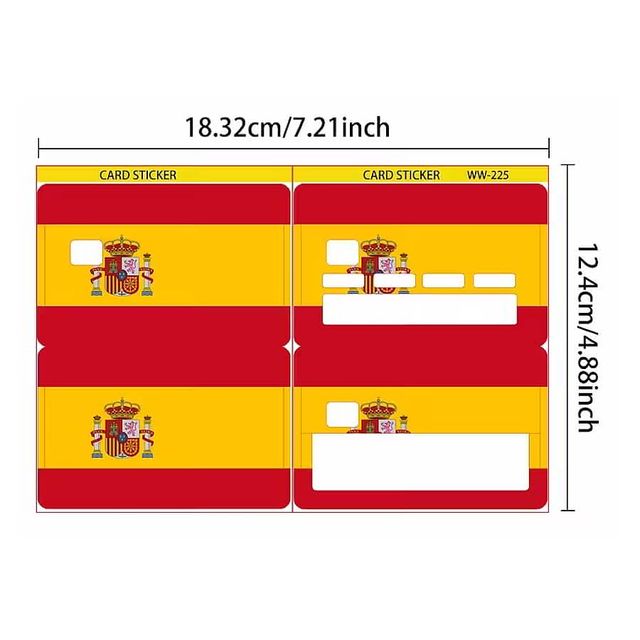 Pegatinas Tarjeta Crédito Bandera España