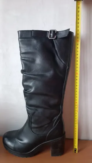 Stivali donna neri tacco alto n.37