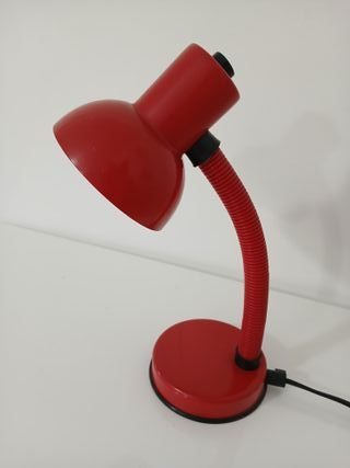 Lampada da Tavolo Stilplast Vintage Anni 70 Rossa