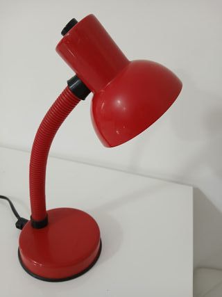 Lampada da Tavolo Stilplast Vintage Anni 70 Rossa