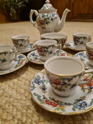 Juego de café inglés Booths Floradora