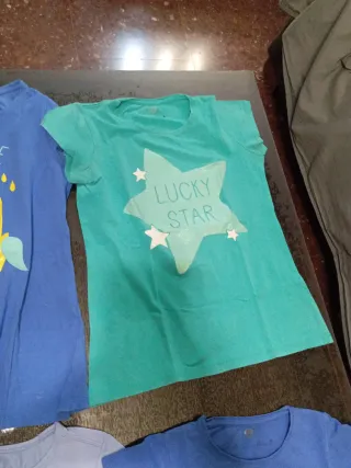 Lote 4 Camisetas Manga Corta Niña talla 12-14