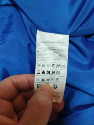 Plumífero niño 10-12 años o 150 cm Benetton negro