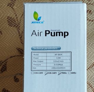 Ossigenatore a 2 vie per acquari, vasche e acquari di gamberetti