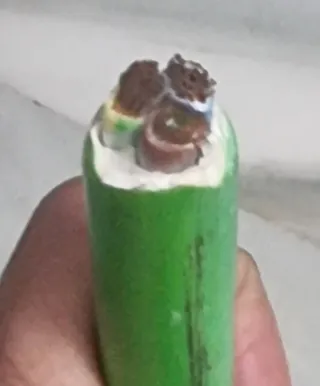 Manguera eléctrica verde 6,40 metros