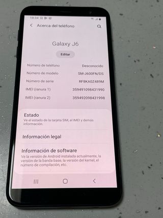 Samsung Galaxy J6 32GB Nero