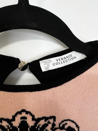 Vestito Versace S/M rosa barroco