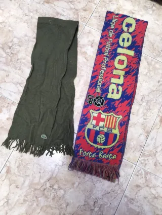 Bufanda Lacoste y barcelona 10€ cada una
