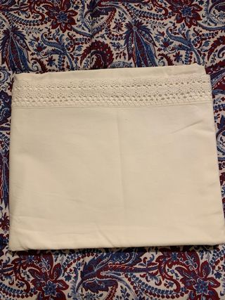 Lenzuolo di canapa/lino vegano anni '40 una piazza