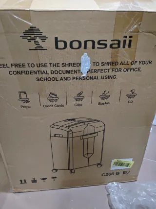 Trituradora de papel Bonsaii