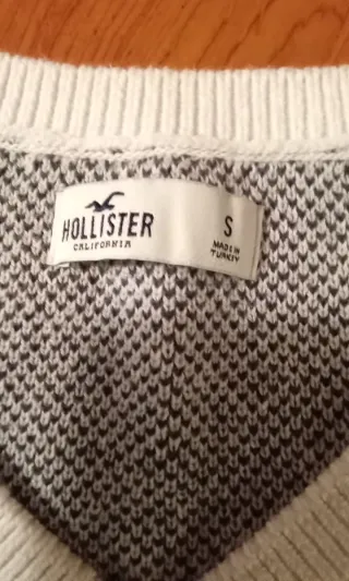 Chaleco Hollister de punto con rombos