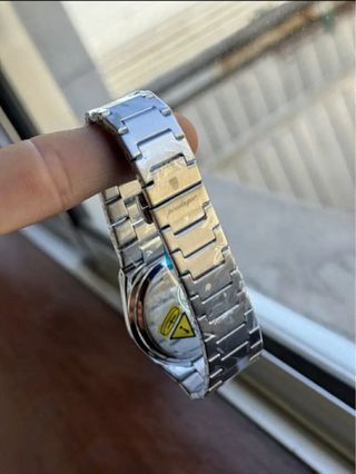 Reloj Poedagar Hombre Verde y Plateado