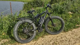 Bici Eléctrica Shengmilo Fat Bike Negra