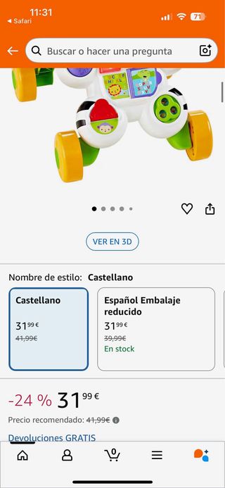 Cebra musical primeros pasos Fisher-Price
