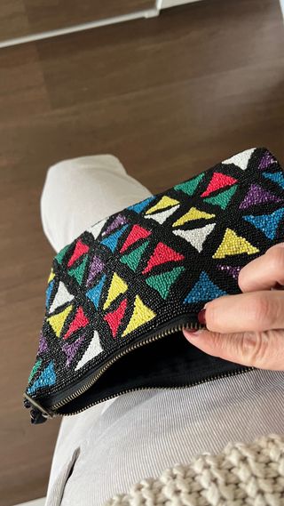 Bolso de mano geométrico Blanco