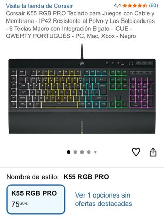 Pack Gamer Corsair Teclado, Mouse y Mousepad