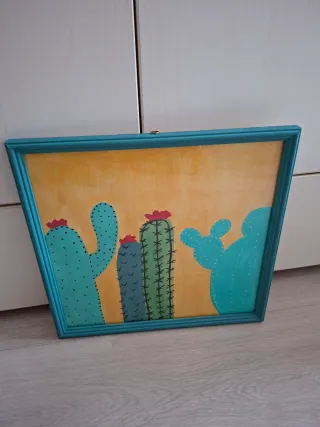 Cuadros cactus lote 15 euros