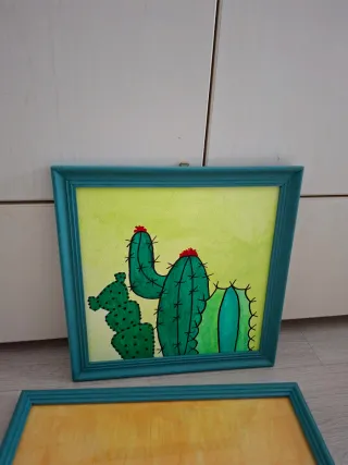 Cuadros cactus lote 15 euros