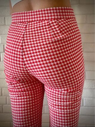 Pantalón cuadros vichy Zara