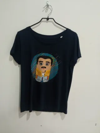 Camiseta mujer azul marino