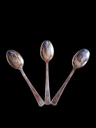 Set 3 cucchiaini vintage Lavazza silver plated